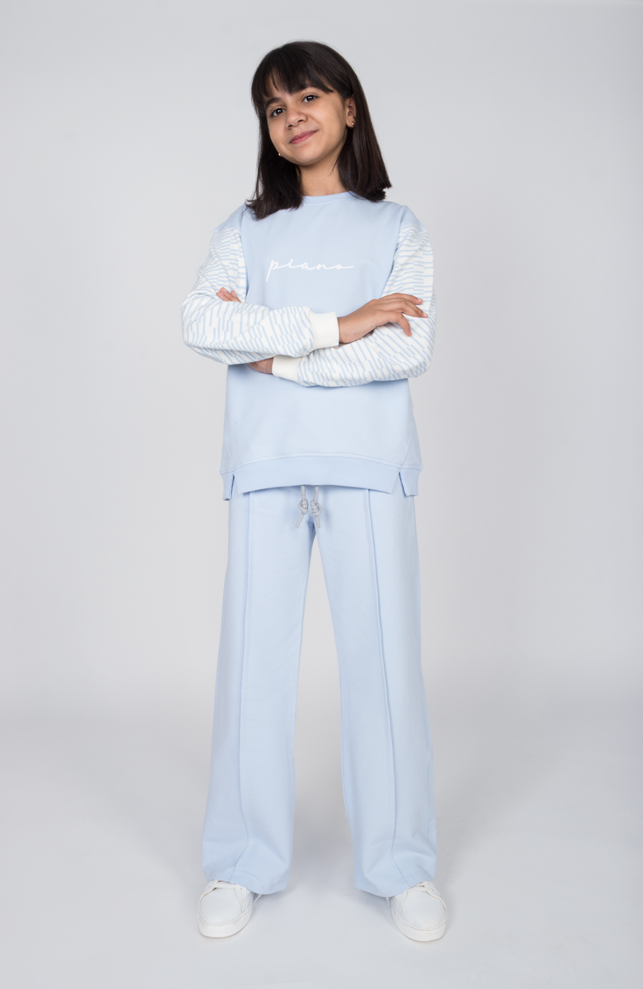 بلوز دورس لایکرا آستین نارنگ (ست با کد 10714)