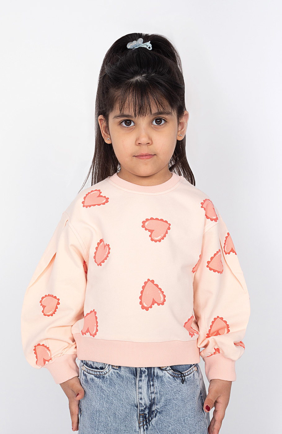 بلوز دورس لایکرا آستین پیلی دار