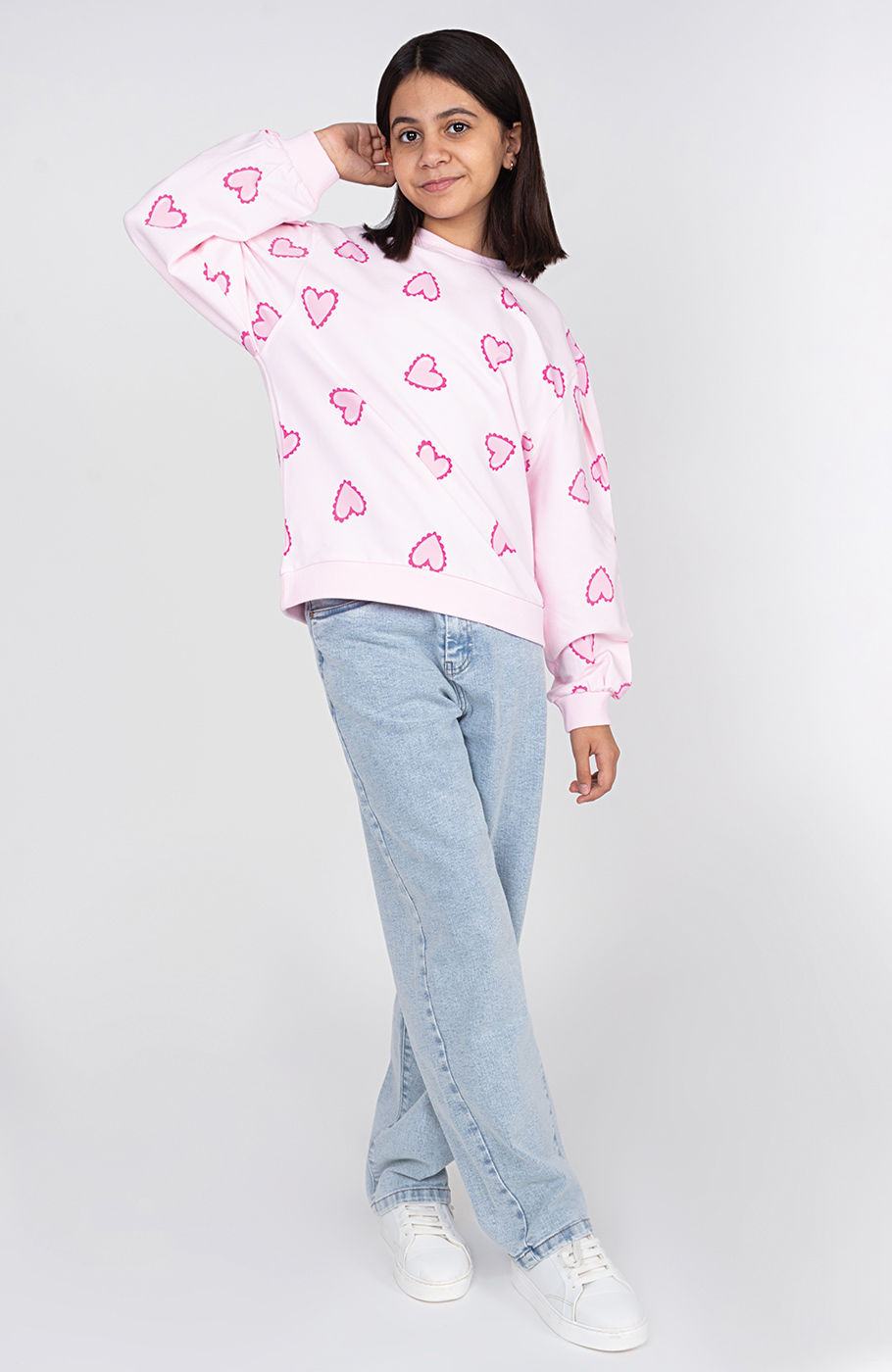 بلوز دورس لایکرا آستین پیلی دار 