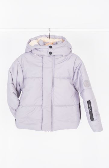 کاپشن پافر شمعی راه راه