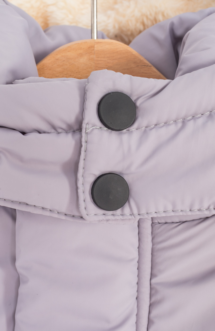 کاپشن پافر شمعی راه راه