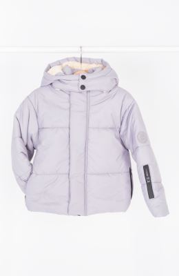 کاپشن پافر شمعی راه راه