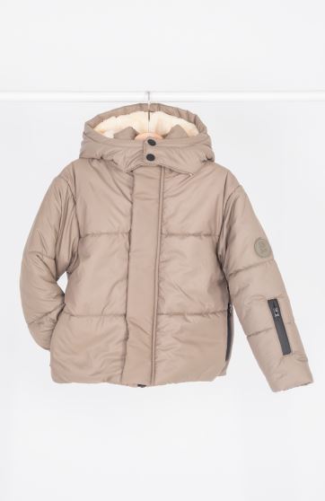 کاپشن پافر شمعی راه راه