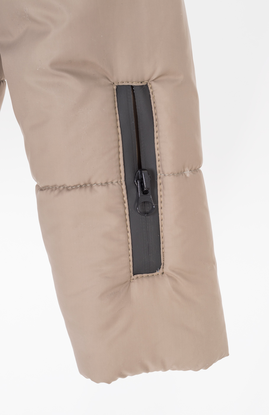 کاپشن پافر شمعی راه راه