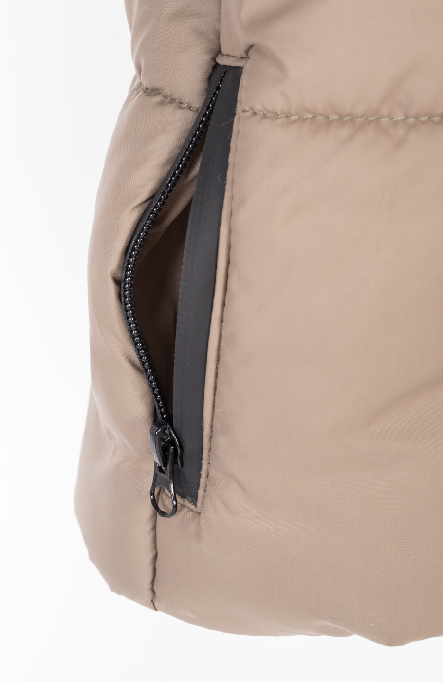 کاپشن پافر شمعی راه راه