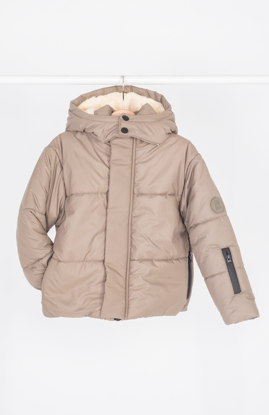 کاپشن پافر شمعی راه راه