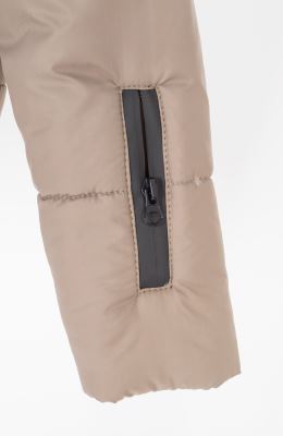 کاپشن پافر شمعی راه راه