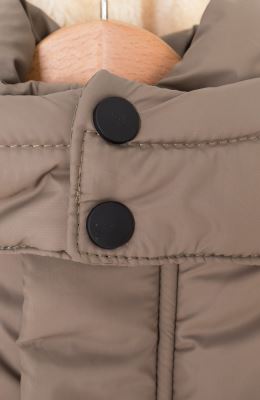 کاپشن پافر شمعی راه راه