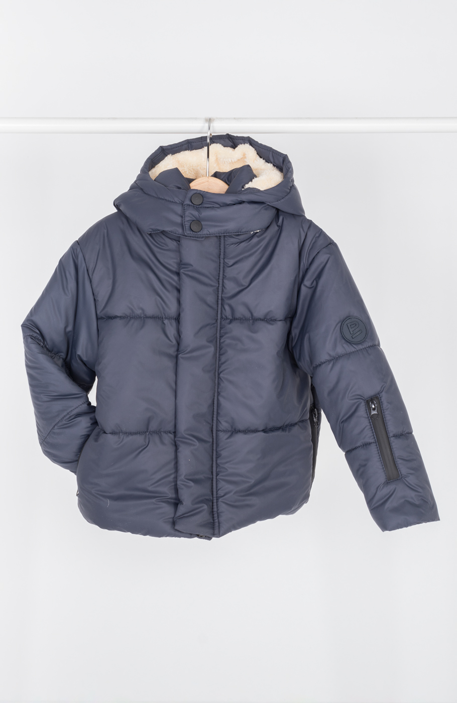 کاپشن پافر شمعی راه راه