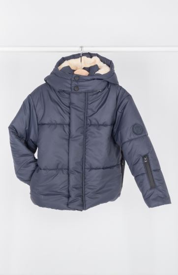 کاپشن پافر شمعی راه راه