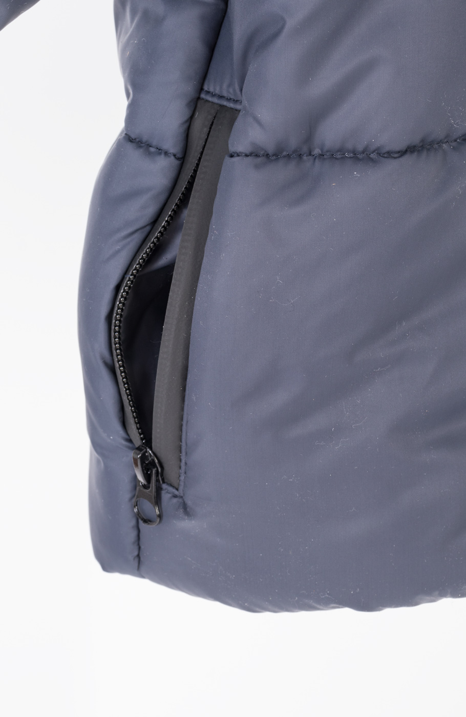 کاپشن پافر شمعی راه راه