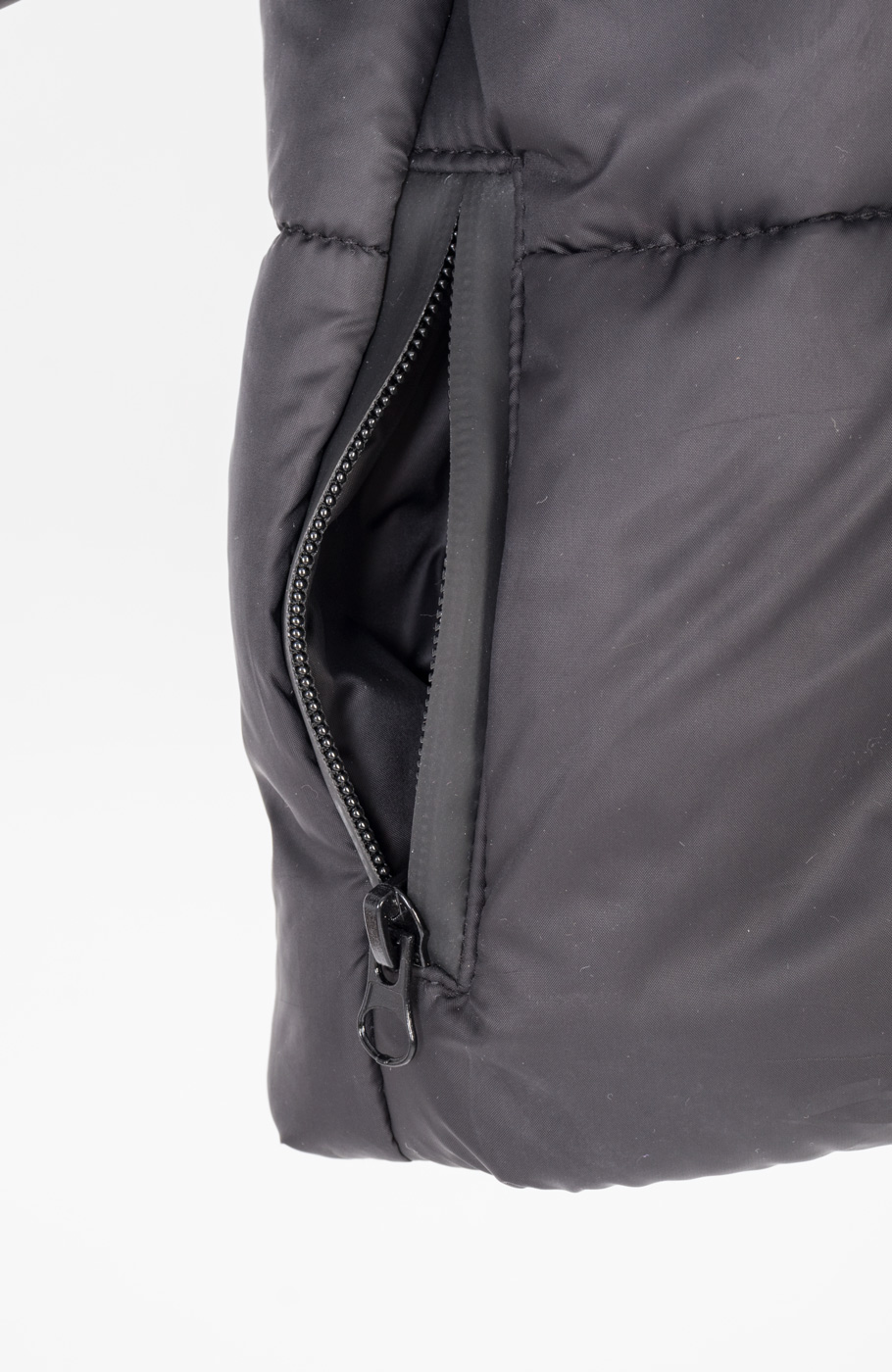 کاپشن پافر شمعی راه راه