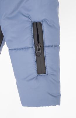 کاپشن پافر شمعی راه راه