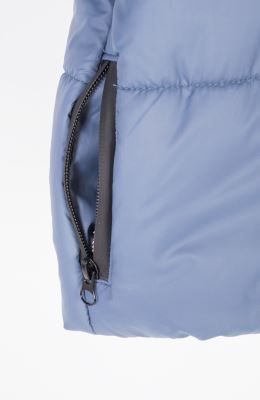 کاپشن پافر شمعی راه راه