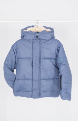 کاپشن پافر شمعی راه راه