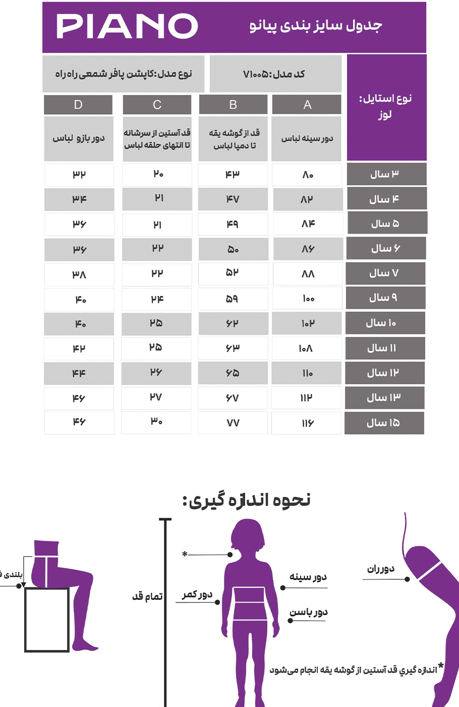کاپشن پافر شمعی راه راه