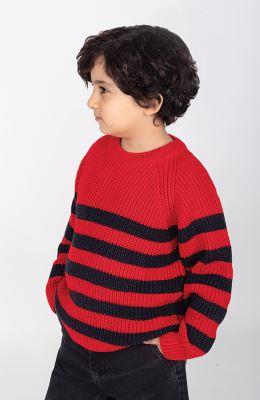 پلیور آستین رگلان راه راه