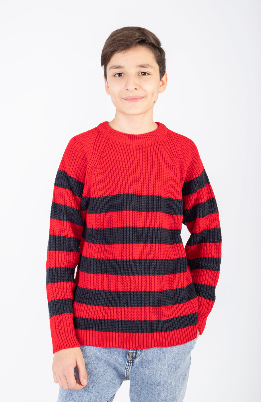 پلیور آستین رگلان راه راه