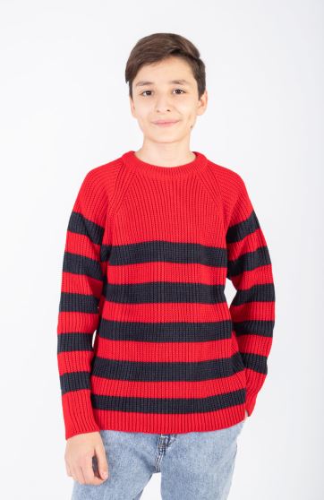 پلیور آستین رگلان راه راه