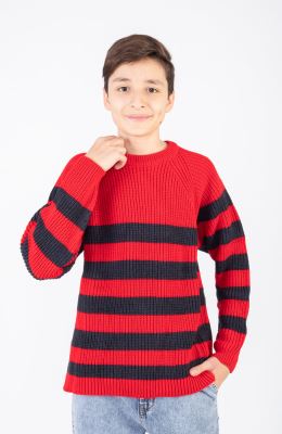 پلیور آستین رگلان راه راه