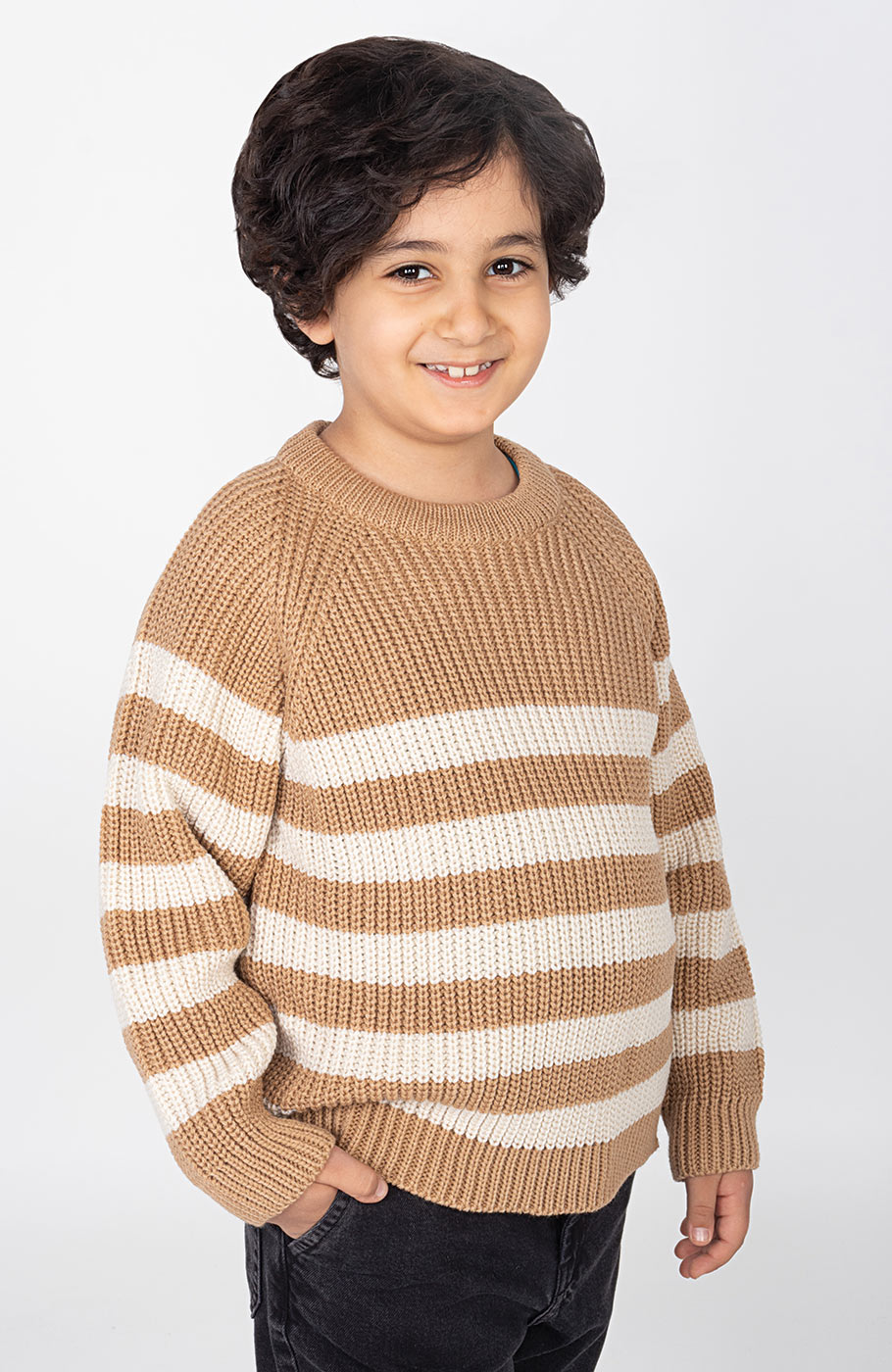 پلیور آستین رگلان راه راه