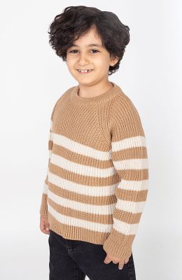 پلیور آستین رگلان راه راه