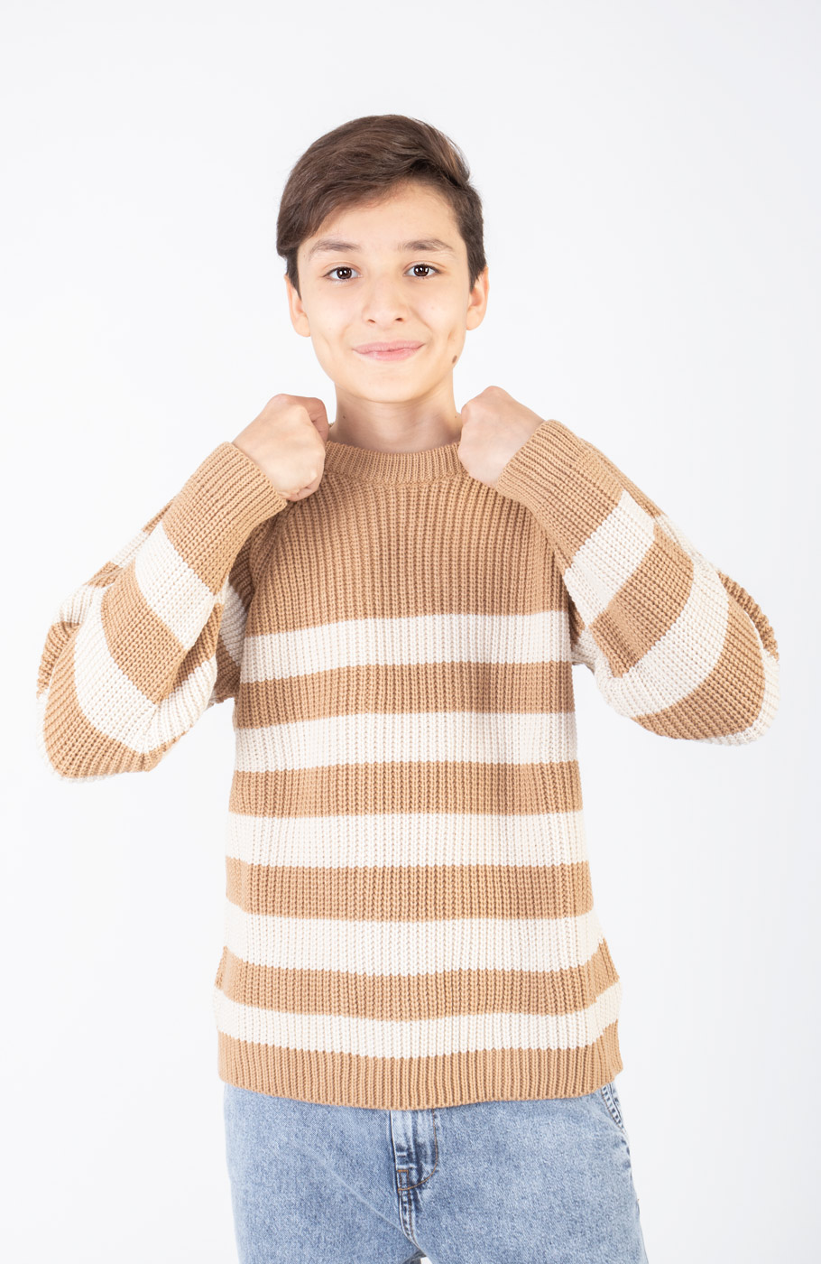 پلیور آستین رگلان راه راه