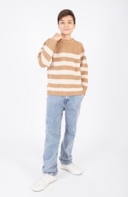 پلیور آستین رگلان راه راه