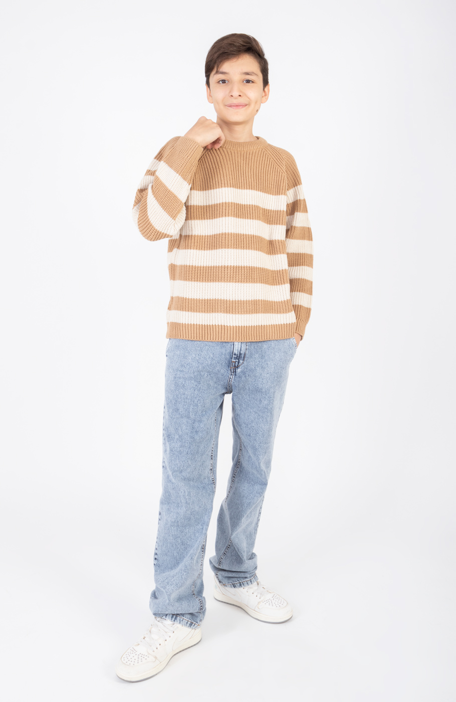 پلیور آستین رگلان راه راه