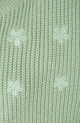 پلیور آستین افتاده با گلدوزی