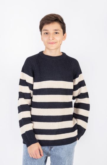 پلیور آستین رگلان راه راه