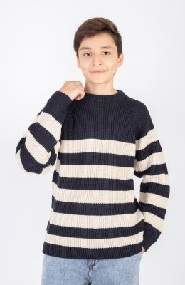 پلیور آستین رگلان راه راه