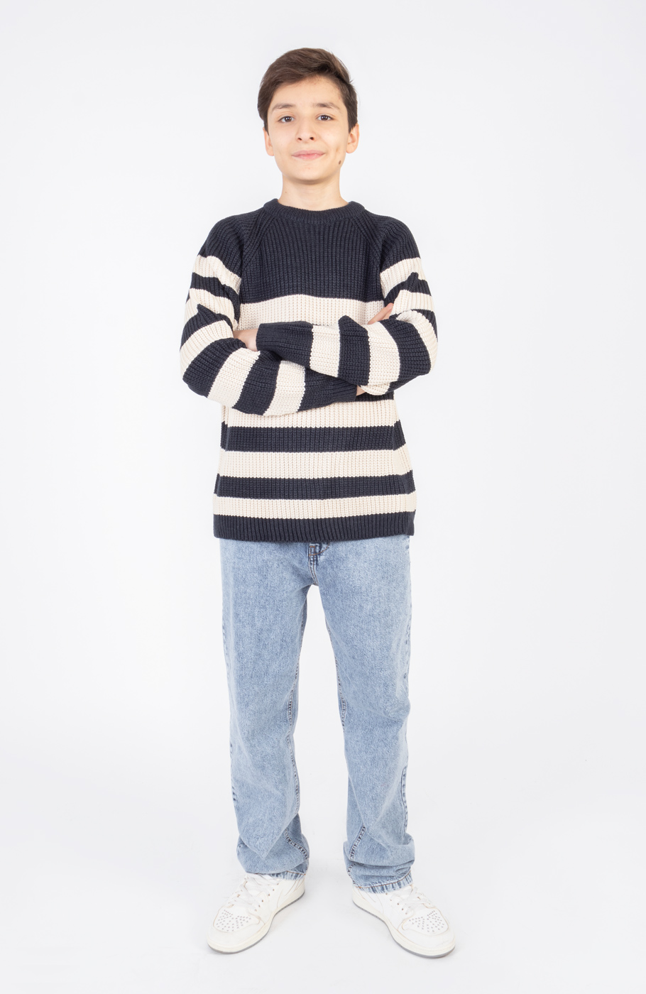 پلیور آستین رگلان راه راه