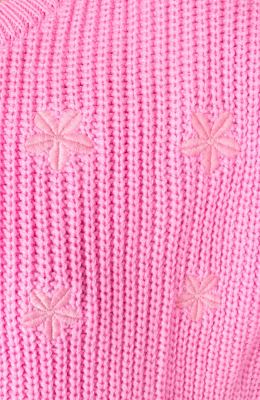 پلیور آستین افتاده با گلدوزی