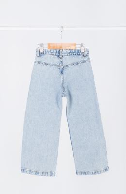 شلوار جین بگی جلو جیب دار 