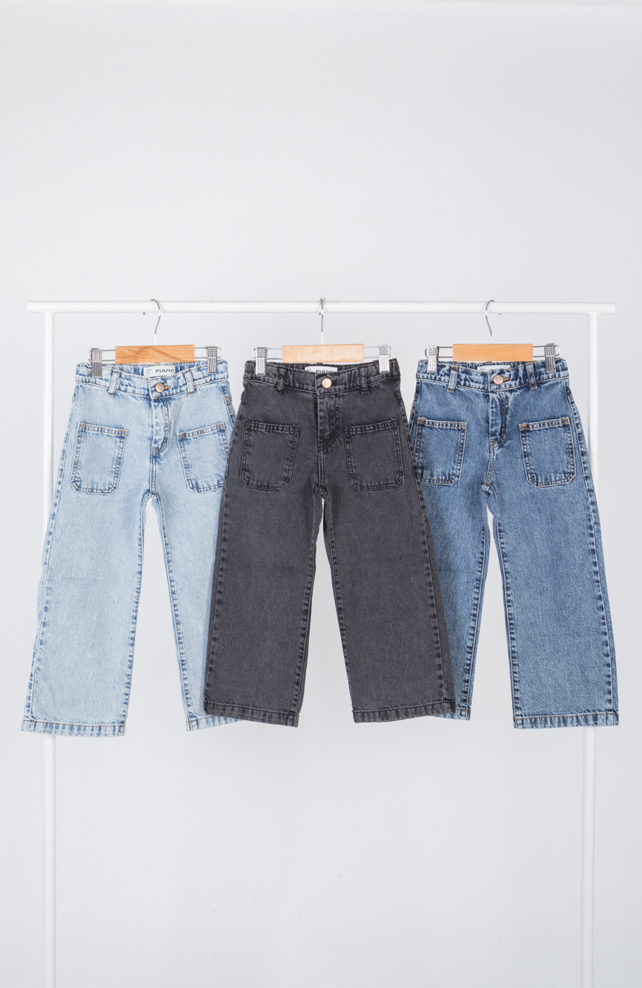 شلوار جین بگی جلو جیب دار