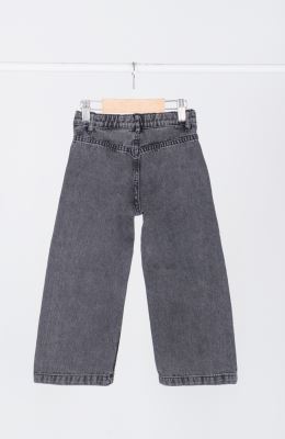 شلوار جین بگی جلو جیب دار 