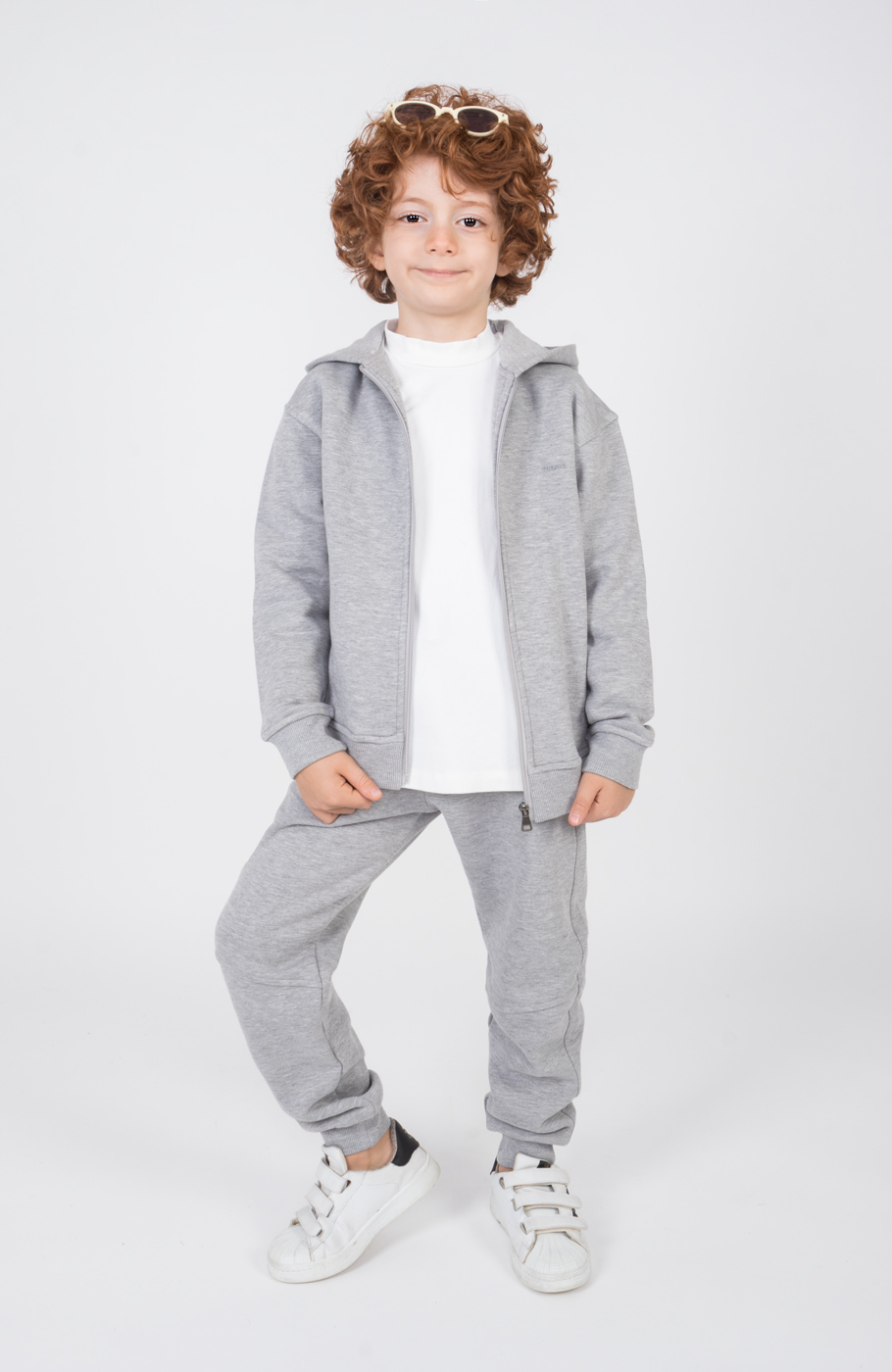 سوییت شرت دورس سه نخ فاقد جنسیت (ست با کد 11414)