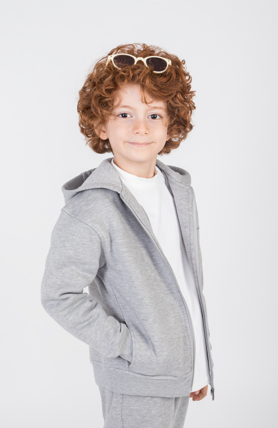 سوییت شرت دورس سه نخ فاقد جنسیت (ست با کد 11414)