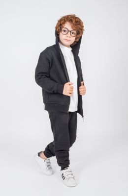 سوییت شرت دورس سه نخ فاقد جنسیت (ست با کد 11414)