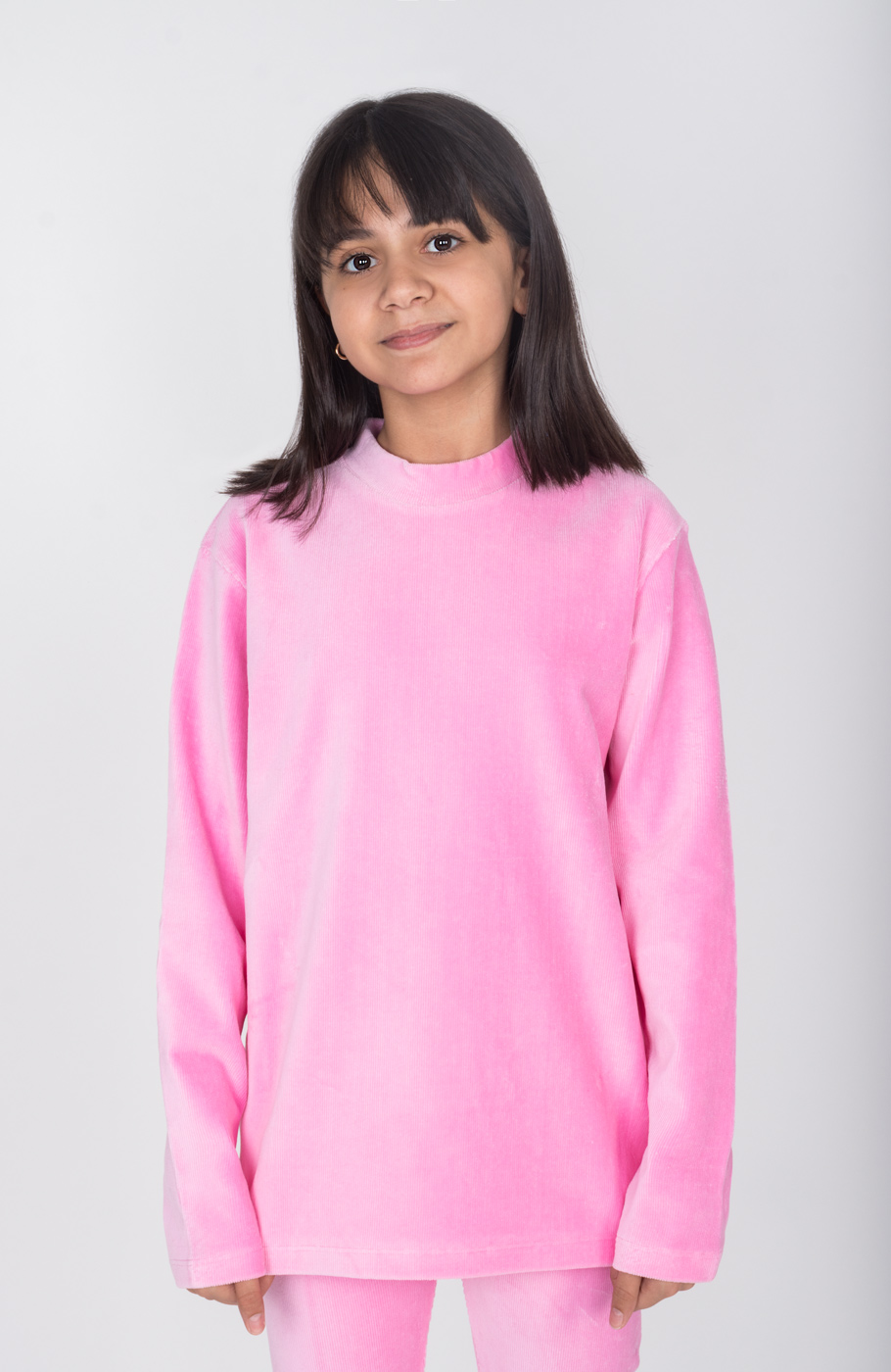 بلوز مخمل کبریتی یقه سه سانت