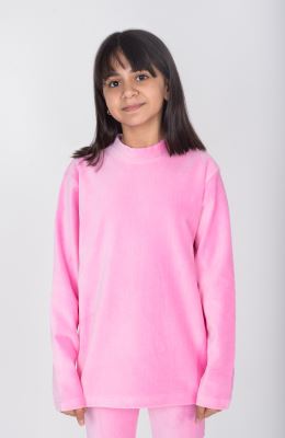 بلوز مخمل کبریتی یقه سه سانت