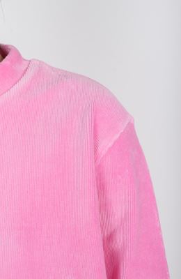 بلوز مخمل کبریتی یقه سه سانت