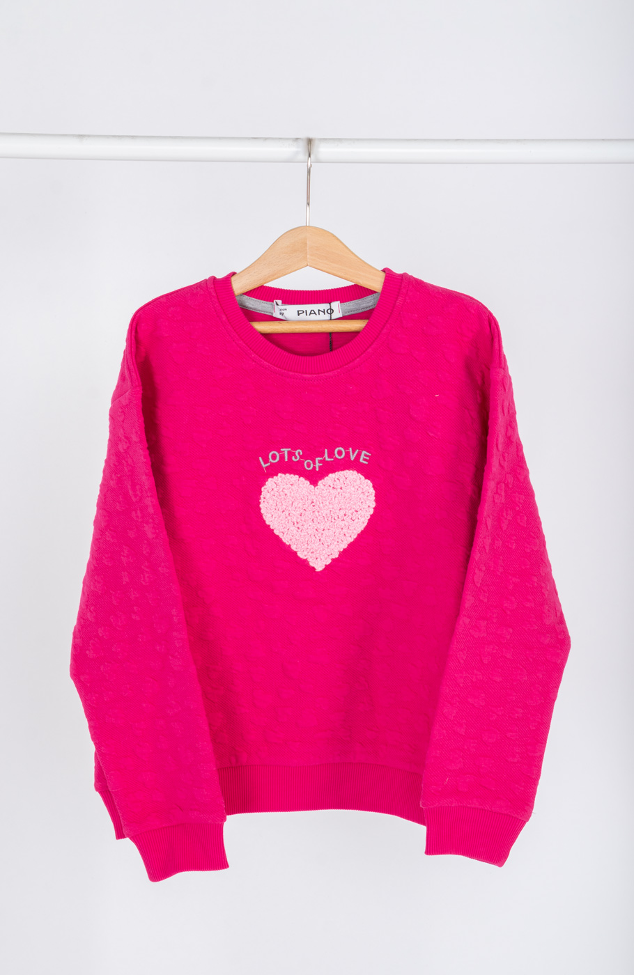 بلوز ژاکارد قلبی ریز