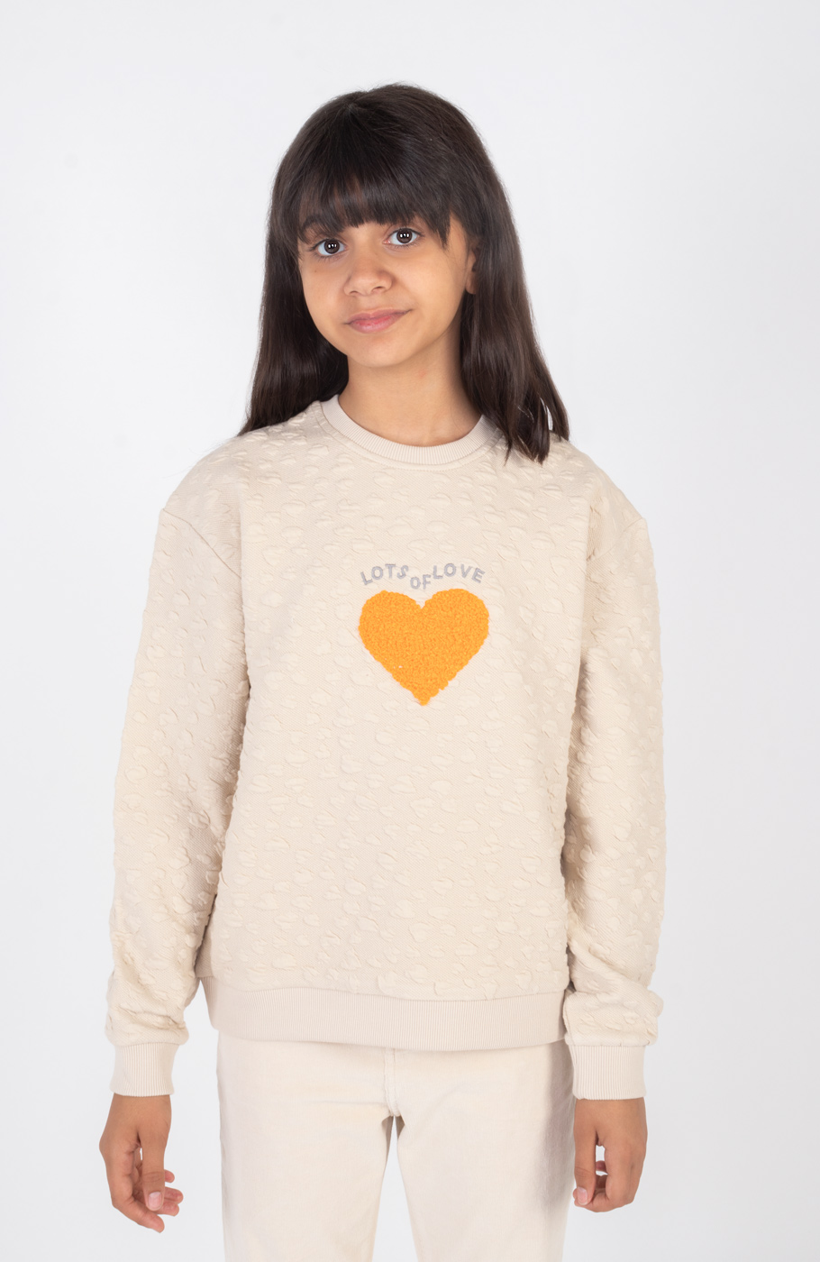 بلوز ژاکارد قلبی ریز