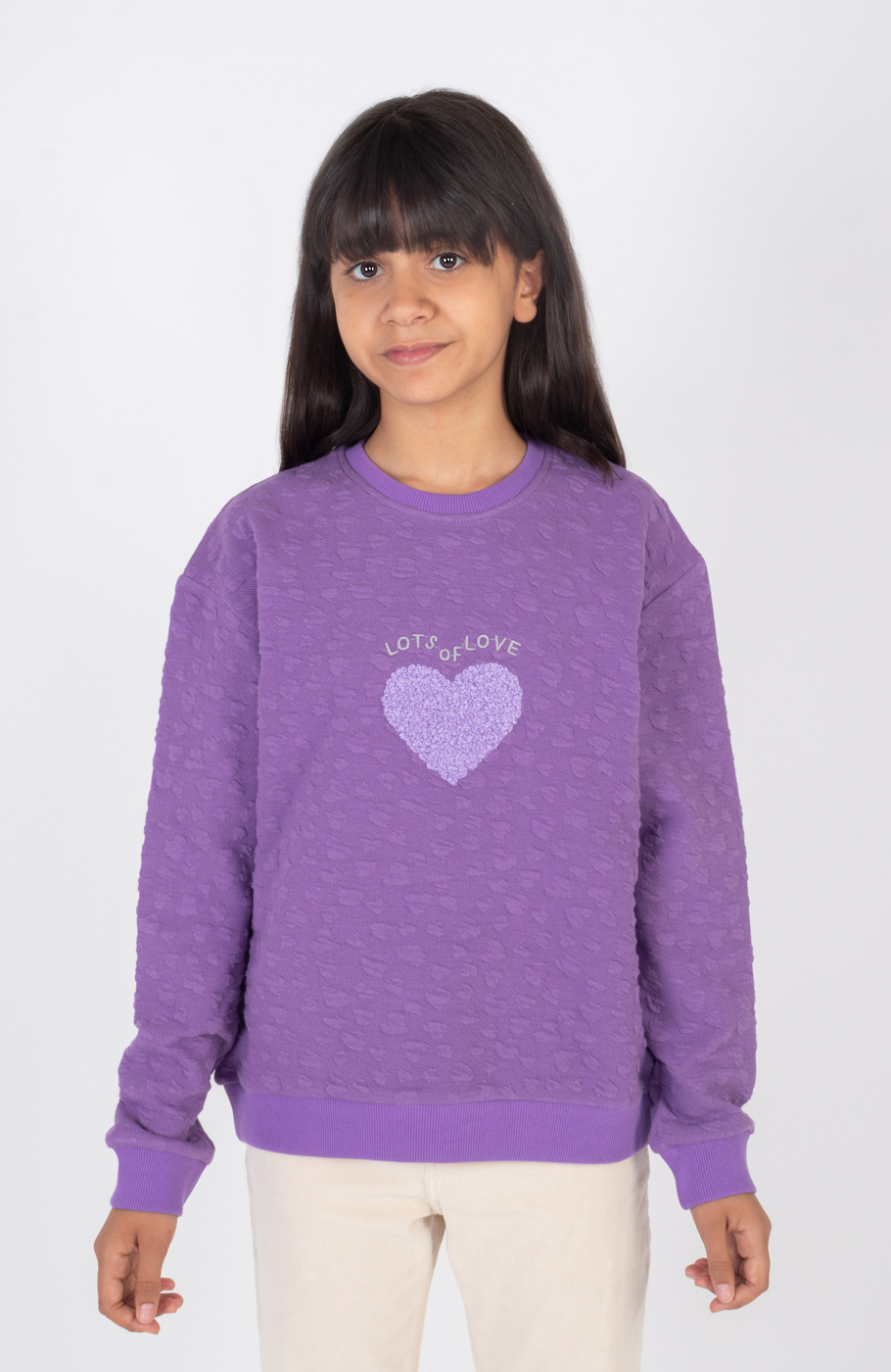 بلوز ژاکارد قلبی ریز