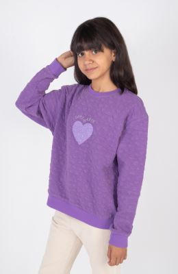 بلوز ژاکارد قلبی ریز