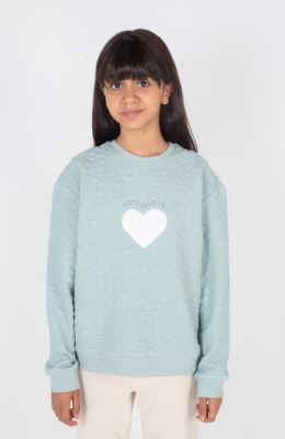 بلوز ژاکارد قلبی ریز