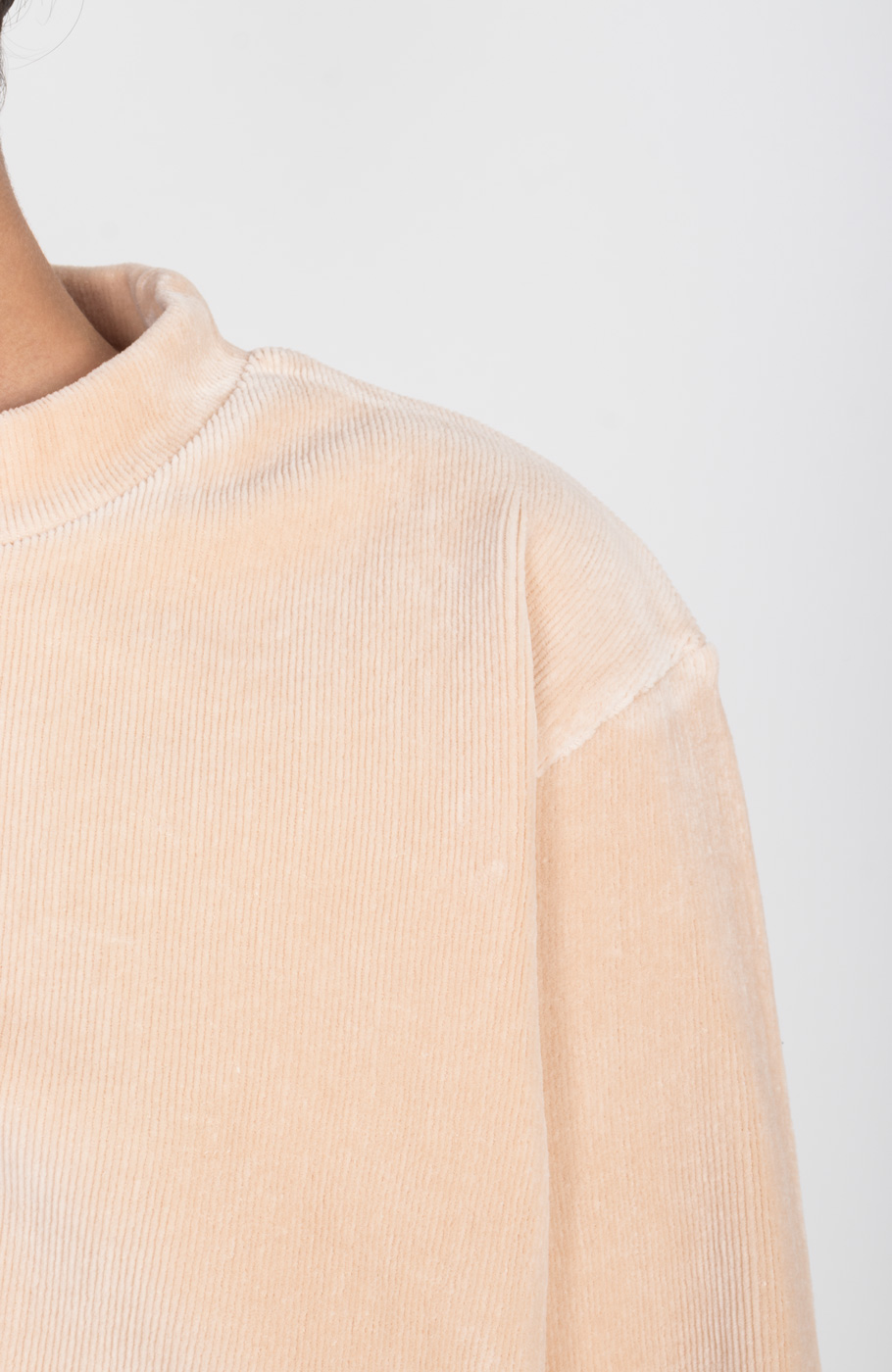 بلوز مخمل کبریتی یقه سه سانت