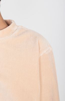 بلوز مخمل کبریتی یقه سه سانت